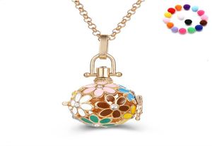 Aromatherapy Diffuser Locket Necklace Essential Oil Lockets Necklaces for Women Girls Fashion Jewelry2541193