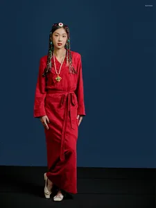 Этническая одежда канба костюмы женское платье китайская одежда