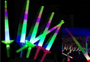 Glow Stick светодиодные красочные стержни светодиодные мигающие на мечте, подбадривая вечеринка диско, сияние палочка футбольная музыка, концерт Cheer Preps Gift765024