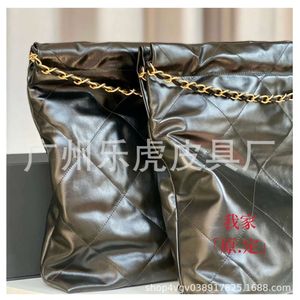 CH Leather Leather Leather حقيبة مصممة مصممة خمر حقيبة تسوق CC حقيبة حقيبة كبيرة من الجلد 22bag حقيبة القمامة القابض أكياس الكتف