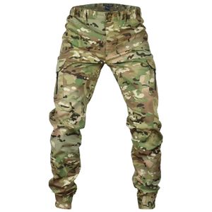 Mege Tactical Camouflage Jogger utomhus tårbeständiga lastbyxor Arbeta kläder Vandring Jakt Kombat Soldiers Street Clothing 240510