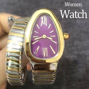 Relógios da moda Esporte Assista a Snake Luxury Watches Mulheres de alta qualidade assistem 20mm aço inoxidável relógio de relógio Gold Watch Quartz Watches Watches Designer Watches