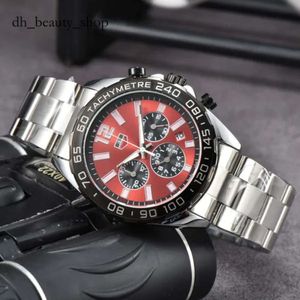 Tag watch AAA Men Chronograph Six Needles Calendar Full Function Brand F1 Watch Stainless Steel Strap Automatic Designer Movement Quartz Watches top quality 275