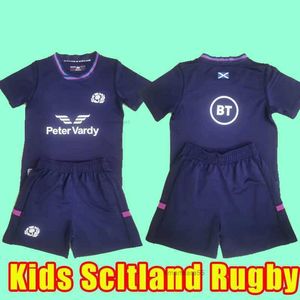 Kids Scotland 2022 Rugby Jersrys Home National Scotland Polo T-Shirt Rugby Jersey Mens Serts 2021 New World Sevens Sevens Training Kits Full Kits