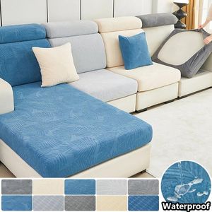 Stol täcker 1pc blad Jacquard mönster soffa slipcover icke-halk stretch soffa täckmöbler skydd för vardagsrum kontor heminredning