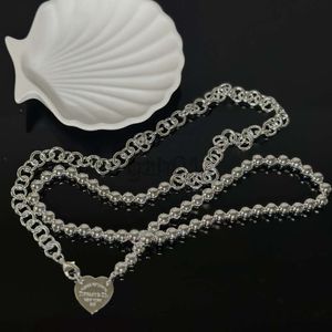 Desginer Tiffanyjewelry Bracelett Home 2024 Ny dubbel loop vikning kring kärlek halsband små och fashionabla klassiska smycken