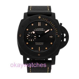 Fashion Luxury Penarrei Watch Designer Submergeble 1950 Day Automatic Ceramic Mens Watch Band Pam 508