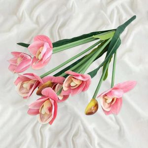 Dekorativa blommor Simulerade blommor icke-blekande konstgjorda iögonfallande dekoration Stora lätt att ta hand om PO-rekvisita