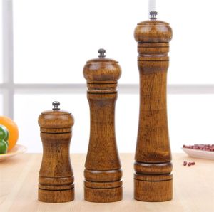 Pepper and Salt Mill Wooden Adjustable Grinder Spice for Professional Home Kitchen Use 5inch 8inch 10inch 2107126077018