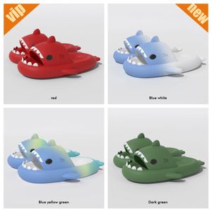 Shark Massage Bottom Slippers for Adult Couples Anti slip Bathroom Slippers Outdoor Funny Cute Slippers couple cute orange lovely colors eva solid Hotel