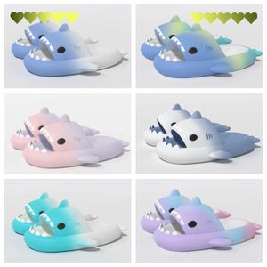 Shark Massage Bottom Slippers for Adult Couples Anti slip Bathroom Leakage Slippers Trendy couple Shark Slippers for Men and Women Indoor 2024 summer