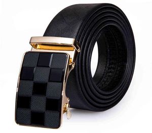 NEW Luxury Genuine Leather Men's Belt for Men 2020 Fashion Designer Belt Automatic Ratchet Waist Belt Black Jeans Strap AA2203122524263