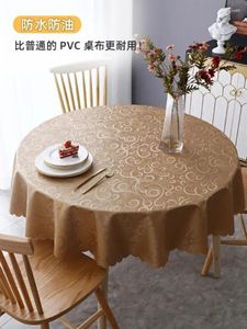 Tavolo in tessuto resistente all'olio e lavabile grande rotondo con tovaglia addensata appositamente progettata per Taibuyuan EL