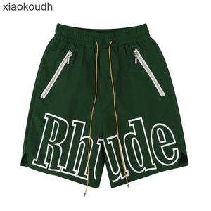 Rhude High end designer shorts for fashion shorts hip hop high street mens casual sports beach shorts With 1:1 original labels