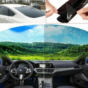 Fönsterklistermärken 5% -70% VLT Nano Ceramic Car Film PET Hög Värmeisolering UV-skydd Självhäftande solskugga för auto