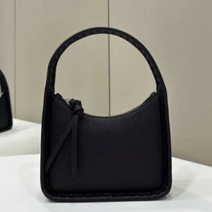 12A Luxury Black Mini Underarm Bag pure handmade exclusive custom calfskin hand-stitched commuter bag Women's crossbody bag Simple casual bag medium size
