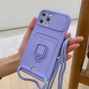 Силиконовый чехол для телефона Slide Camera Tpu Case iPhone для iPhone 15 11 12 13 14 Pro Max XS X XR 8 7 6S 14 плюс амортизаторные карты брони.