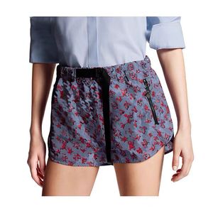 2024 Kvinnors shorts lyxdesigner Kvinnor Letter Drawstring Zip Shorts för Summer Lady Casual High midja Löst mini Shorts Fashion New