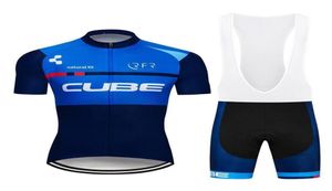 2020 Neues Team Cube Summer Men Kurzärmel Black Radsport Jersey Mountain Bike Hemd Schnell trockene MTB -Fahrradkleidung Ropa CI4751831