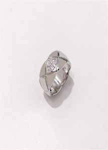 Pure 925 Sterling Silver Casal Designer Ring For Mull Men Jewelry Crush Rings Looks Wedding Fashion Lozenge noivado geometri7765625