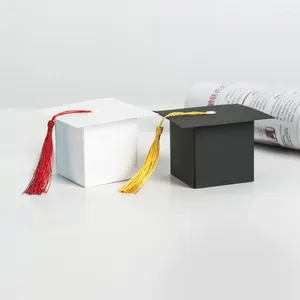 Подарочная упаковка 5pcs Creative Bachelor's Hat Candy Box Targe Partic