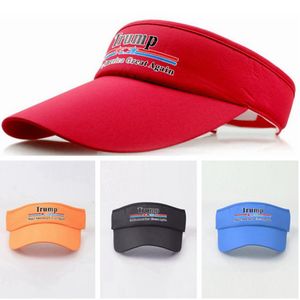 Donald Trump Empty Top Hat Keep America Great 2020 Baseball Visors Cap Outdoor Sport Travel Cap Trump Sunshade Hat 9styles RRA26624264475