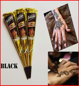 Black Indian Henna Tattoo Pasta Body Art Paint Mini Pasta natural de hena para desenho corporal Desenho temporário no corpo5402630