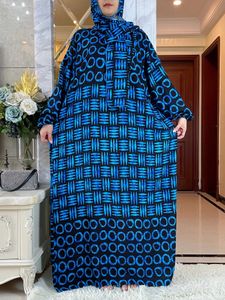 民族衣類2024新しいイスラム教徒コットンレディスアバヤラマダン祈りの衣服ドバイ七面鳥中東ローブゆるいアフリカドレスターバンジョイントT240510