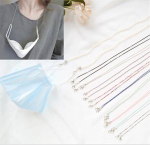 New Crystal Pearl Mask Chain Mask Neck Chain Mask Accessories Necklace Statement Necklace XB14815617