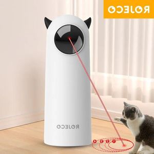Rojeco Automatic Handheld Accessories Toy Smart Laser 240314 LED Toys Teasing Teasing for Cat Electronic Interactive Dog Pet jnkld Igswu