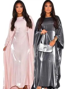 Ethnic Clothing Ramadan Eid Women Summer Organza Batwing Satin Abaya Dubai Luxury 2024 Islam Muslim Kaftan Dress Ka Robe Musulmane Vestidos T240510
