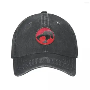 Kapity Ball Masowane jeansowe logo grzmotów baseball czapka unisex wiosenna jesień snapback kapelusz vs Himan Cheetara 80s Retro Casquette