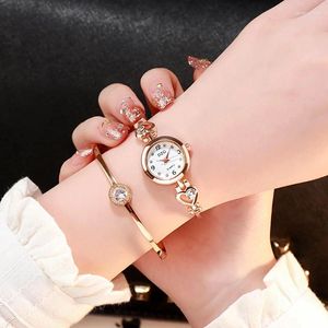 Orologi da polso 2024 Fashion Women Heart Bracciale orologio da polso orologio da polso orologio da polso orologi casual accessori