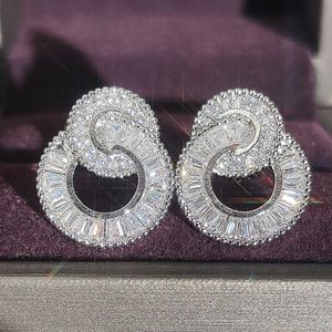 2024 Fashion Women Designer Earrings Ear Stud Brand 18K Plated Designers Geometry Crystal Earring Wedding Party Jewerlry Classic Style