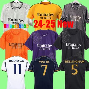 VINI JR BELLINGHAM soccer jerseys 23 24 25 football shirt RODRYGO VALVERDE CAMAVINGA REAL MODRIC MADRIDS orange 2024 2025 camiseta de futbol men kids kit