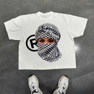 Camas de hip hop de camisetas de hip-hop algodão de algodão caractere gráfico impressão gráfica punk y2k roupas tops góticos casuais solto unissex streetwear top tee