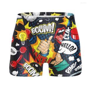 Costumi da bagno maschile estate divertenti tronchi da nuoto nuotare pantaloncini da bagno atletico da bagno da nuoto in spiaggia lycra collanati surf surf