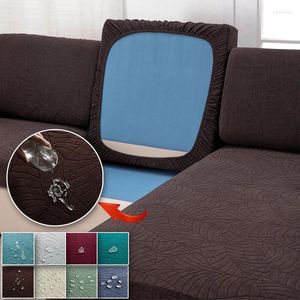 Stol täcker vattentät kudde täckning för vardagsrum elastisk jacquard soffa mönster soffskyddssäte