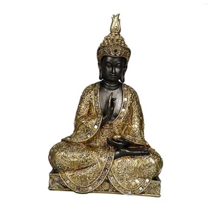 Decorative Figurines Antique Buddha Figurine Statue Ornament Craft Sculpture For Desk Office Home Decoration