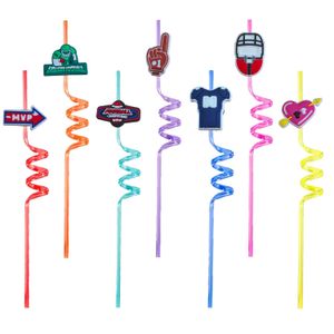 Plastica usa e getta STS Rugby 13 a tema Crazy Cartoon St Girls Party Decorations for Sea Favors Bere a Capodanno Goodie Gifts Kids Reu Otmq8