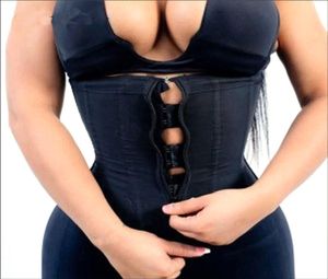 Yeni malzemeler kadın vücut şekillendirici lateks bel antrenörü fermuar yetersiz zayıf karın cincher zayıflama shapewear şekillendirici korse1244169