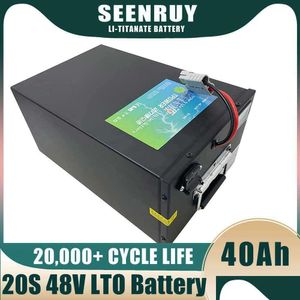 Batterien Seenruy LTO 48 V 40AH Lithium Titanat Batterie BMS 20s für 3500W Solarenergiespeicherbike Roller Fahrrad RV RV DROP D DHBMC