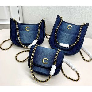 Mody torebki na ramię designer torebka torebka torebka mini crossbody torba Blue Jean Hobo Summer Trend Bag dżins