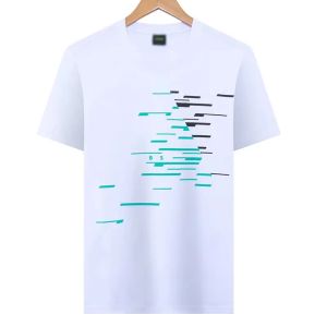 Lüks T Shirt Marka Mektubu Baskılı Pamuk Kısa Kollu Mens T Shirt Yaz Moda Gevşek Shrink Dayanıklı Giysiler Yüksek Kalite Gündelik Yuvarlak Boyun Lüks Üst M-3XL