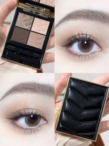 Brand Leather 4 Color Eyeshadow Palette Luxury Girl Eye Beauty Cosmetics 2G Paleta de pops exaggereyes The Golden Goddess Maior Blee Olhos Pro Makeup Stock