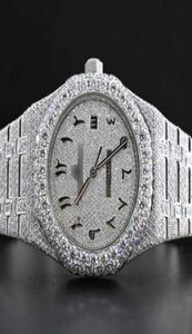 Wristwatches hip hop diamond watch round cut all size customize VVS1 handmade diamond watch for mens diamond watch5688321