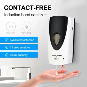 Flytande tvåldispenser Automatisk sensor Handdesinfektion Maskin Touchless Wall-Montered Mist Spray Washing Cleaner Kök Badrum Cocina