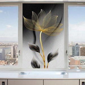 Window Stickers Privacy Film Church Static Clings Decorative Non-Adhesive Anti-UV Protection Heat Control Glass For Home