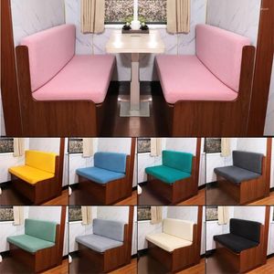 Chair Covers 1Set Elastic Polar Fleece RV Dining Cushion Cover Camping Car Bench Slipcover Furniture Protection Home Decor