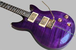 Anpassad Santana Model Electric Guitar Abalone Inlay in Purple Burst 120110wholesale Guitars, Custom Santana Model E